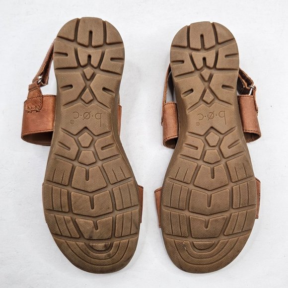 Born Of Concept Flat Comfort Sandal Sz 11 Brown Leather Casual Bohemian Walking - Picture 8 of 12